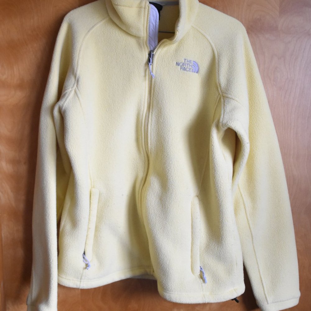 The North Face Yellow Fleece Jacket- Size M